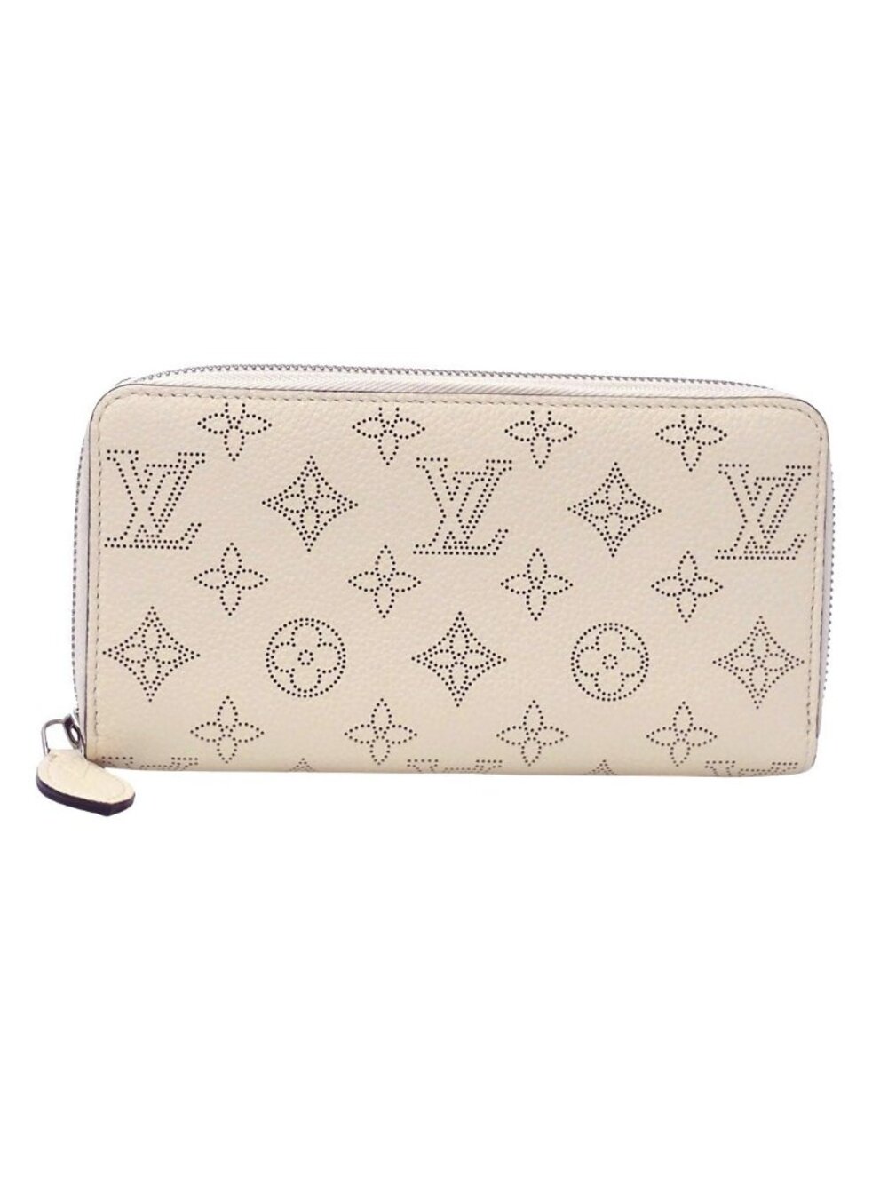 Louis Vuitton Wallet Monogram Mahina Zippy Cream White Everyday